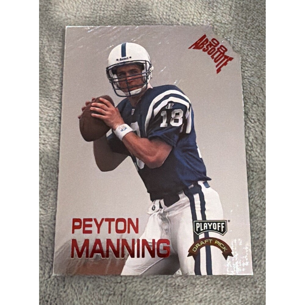1998 Playoff Absolute Retail - Draft Picks Peyton Manning #1 Silver Die-Cut